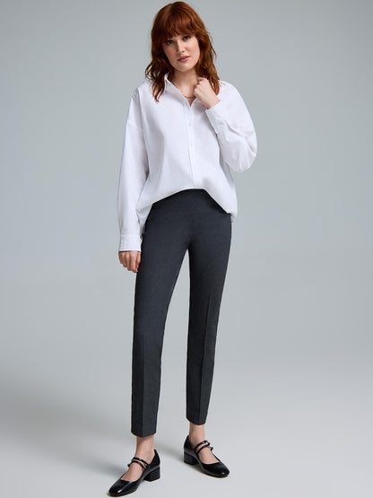 Straight-Leg Jacquard Pants