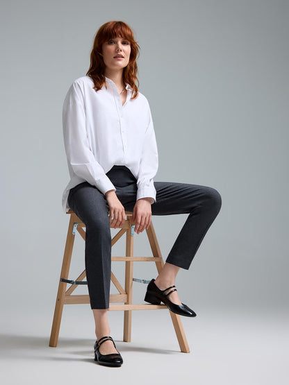 Straight-Leg Jacquard Pants