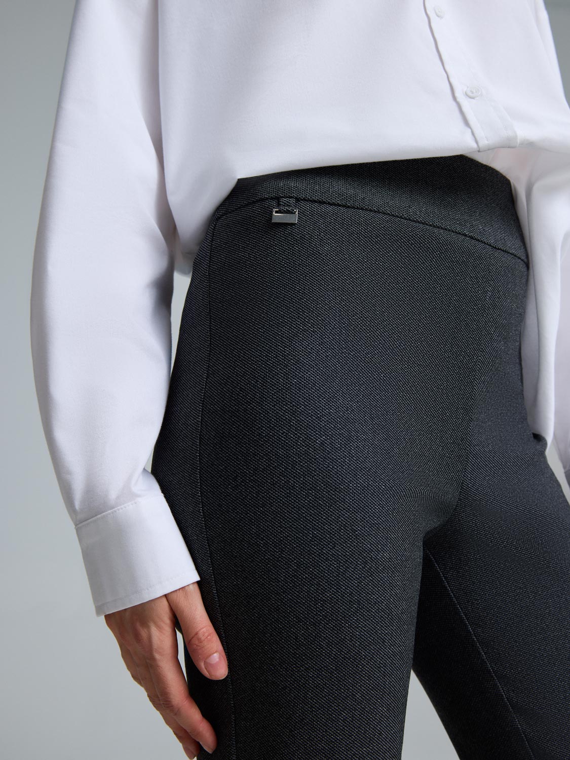 Straight-Leg Jacquard Pants