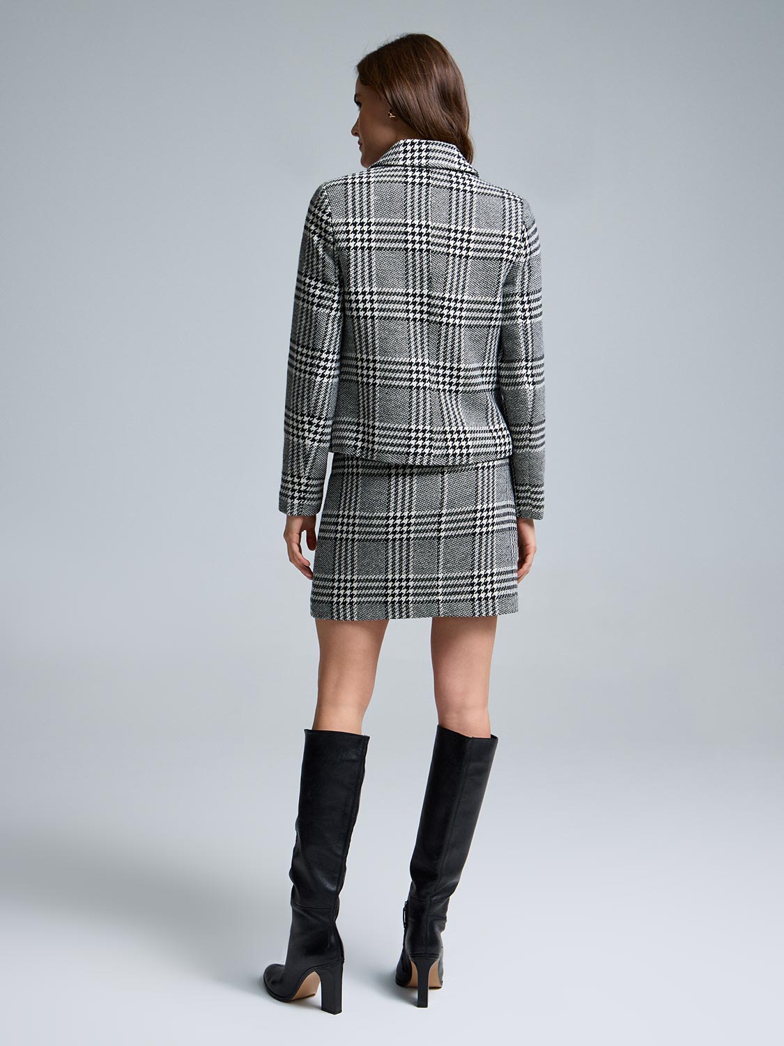 Plaid A-Line Mini Skirt