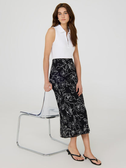 Printed Chiffon Skirt