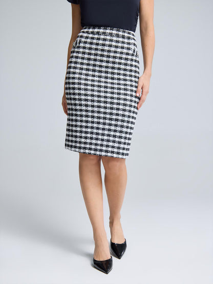 Bouclé Pencil Skirt