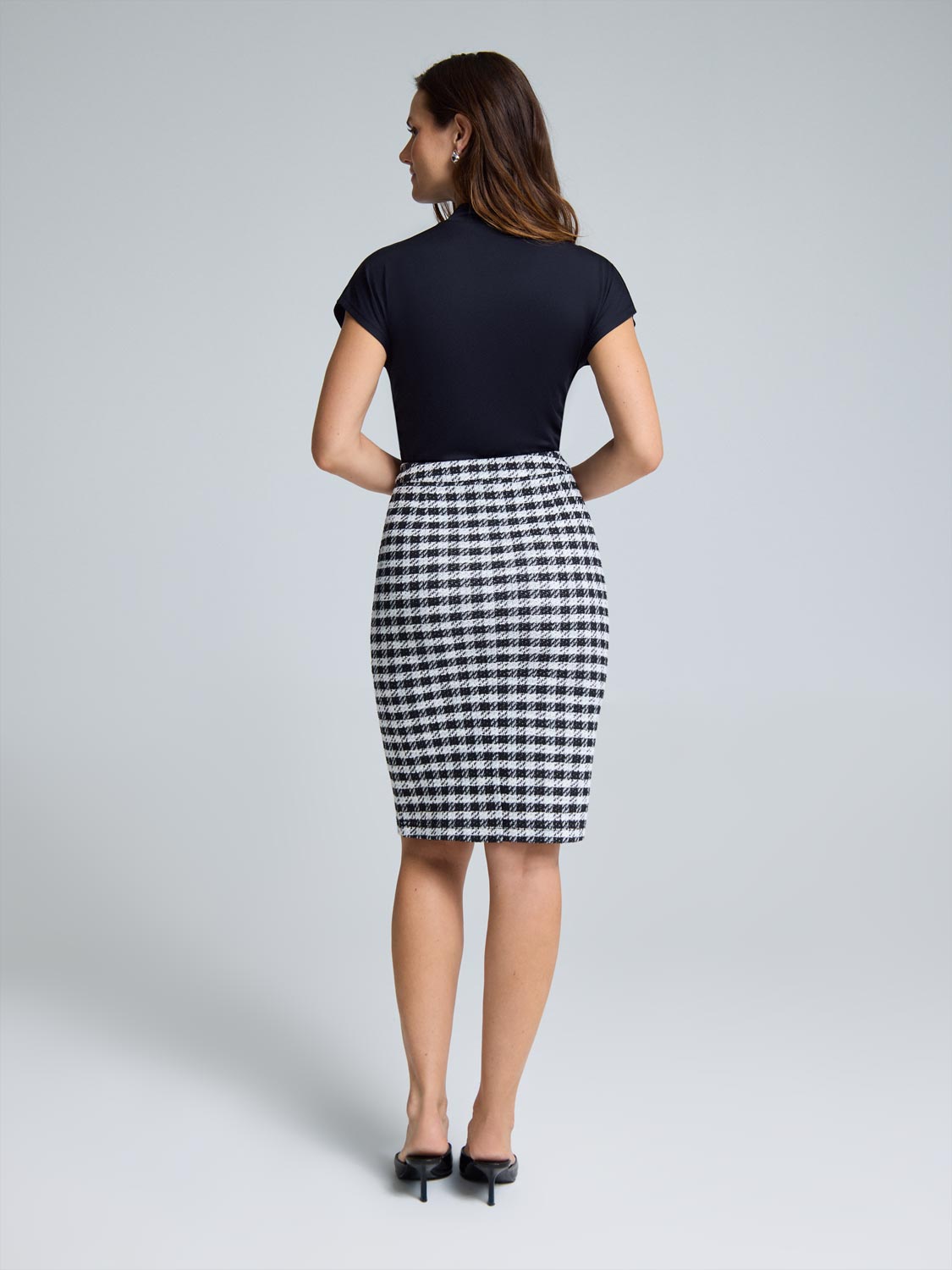 Bouclé Pencil Skirt