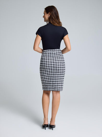 Bouclé Pencil Skirt