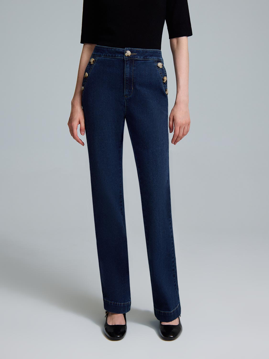 Sailor Mid-Rise Bootcut Jeans