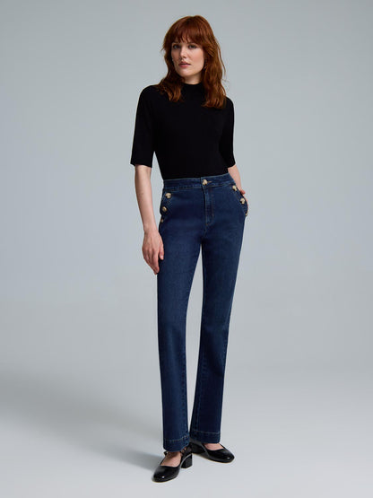 Sailor Mid-Rise Bootcut Jeans