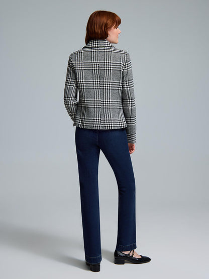 Collared Plaid Blazer