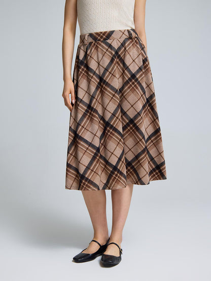 Plaid Circle Skirt