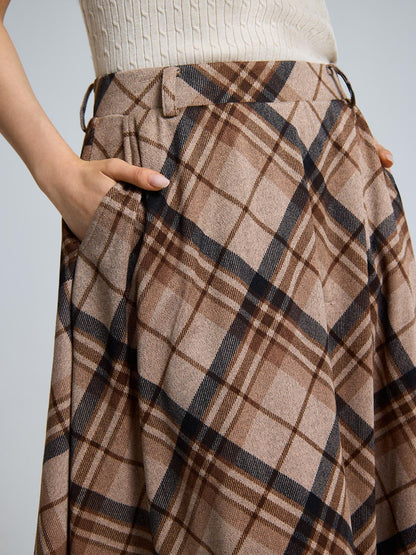 Plaid Circle Skirt