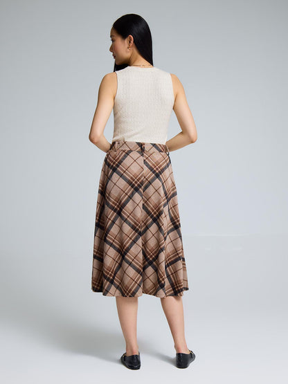 Plaid Circle Skirt