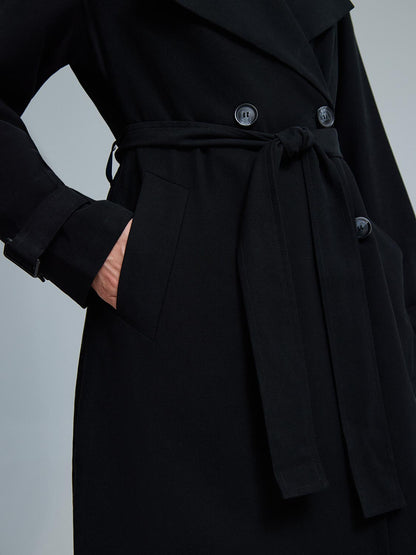 Belted Mid-Length Trench Coat