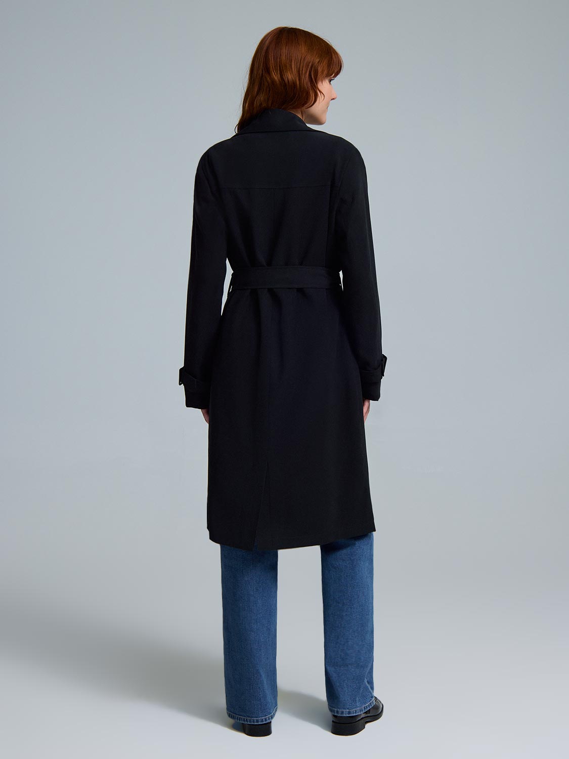 Belted Mid-Length Trench Coat