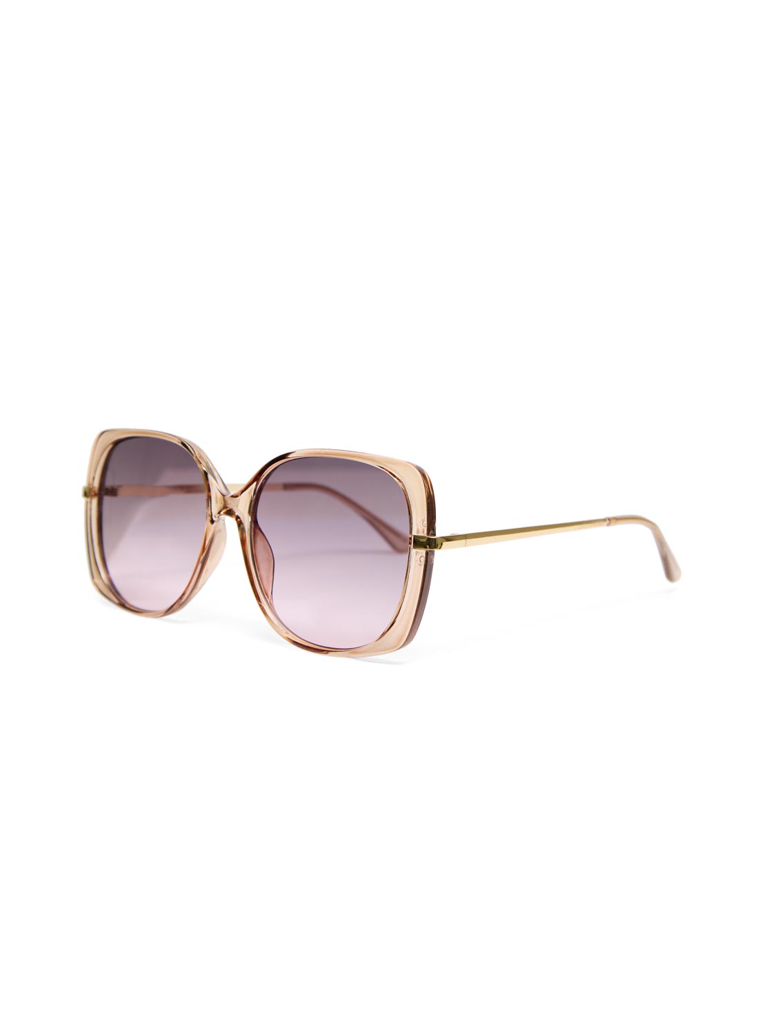 Translucent Oversized Frame Sunglasses