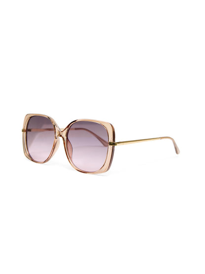Translucent Oversized Frame Sunglasses