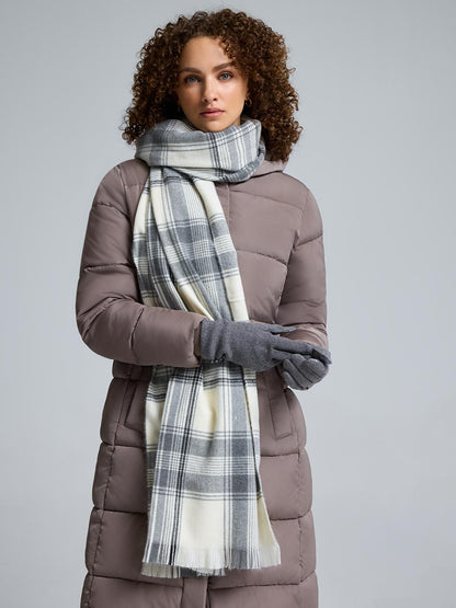 Soft Brushed Plaid Scarf