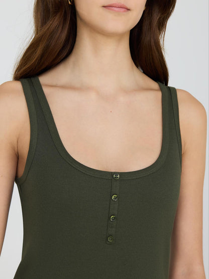 Scoop Neck Sleeveless Ribbed Top