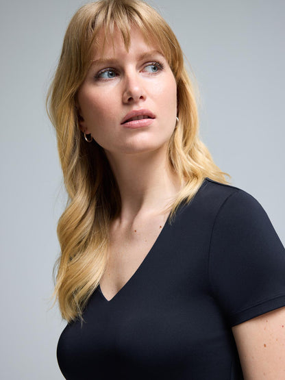 Double Layer V-Neck T-Shirt