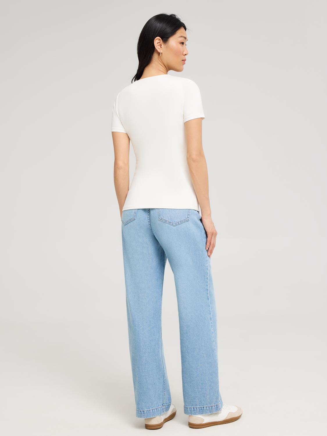 Double Layer V-Neck T-Shirt