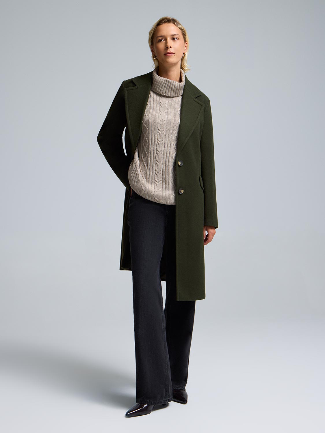 Single-Breasted Car Coat