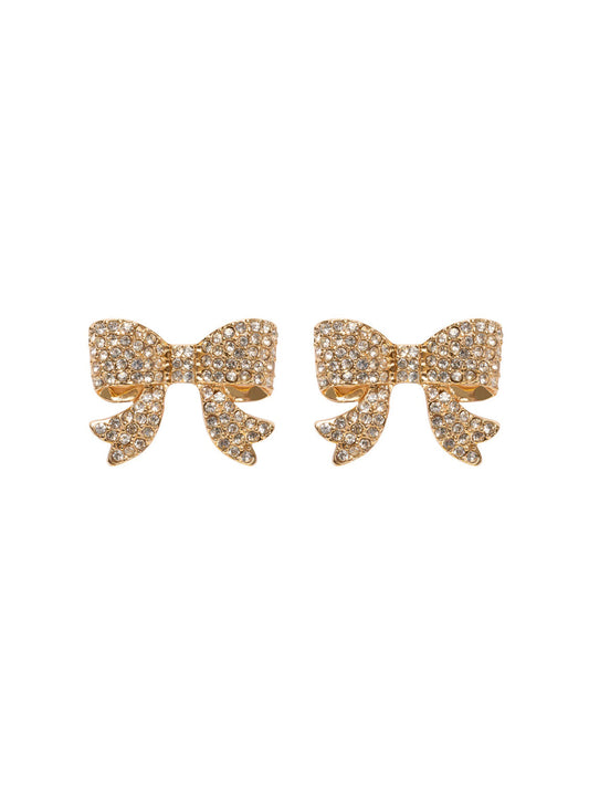 Diamond Bow Earrings