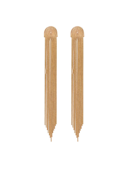 Slinky Chain Statement Earrings