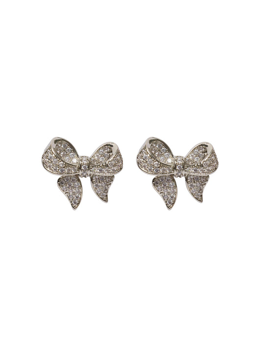 Pave Bow Earrings