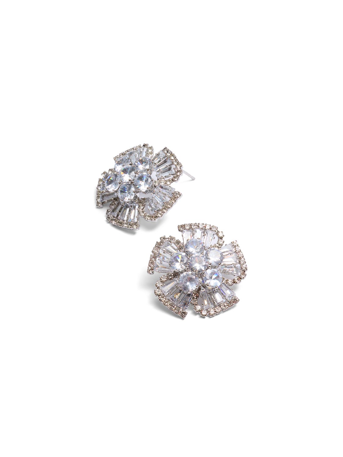 Crystal Flower Earrings