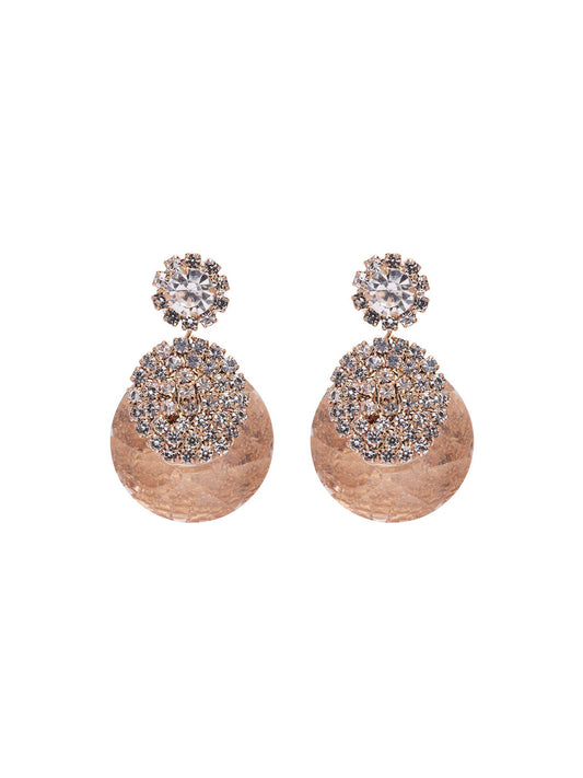 Pavé Detail Gem Earrings