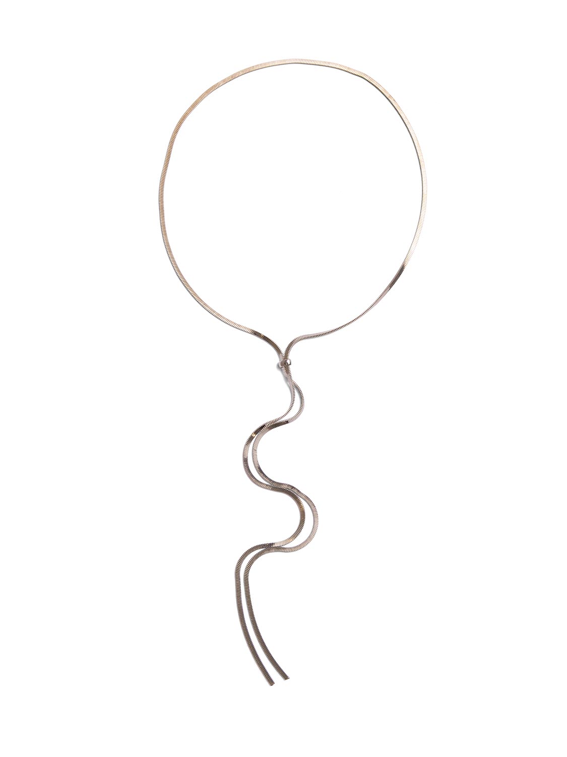 Snake Chain Lariat Necklace