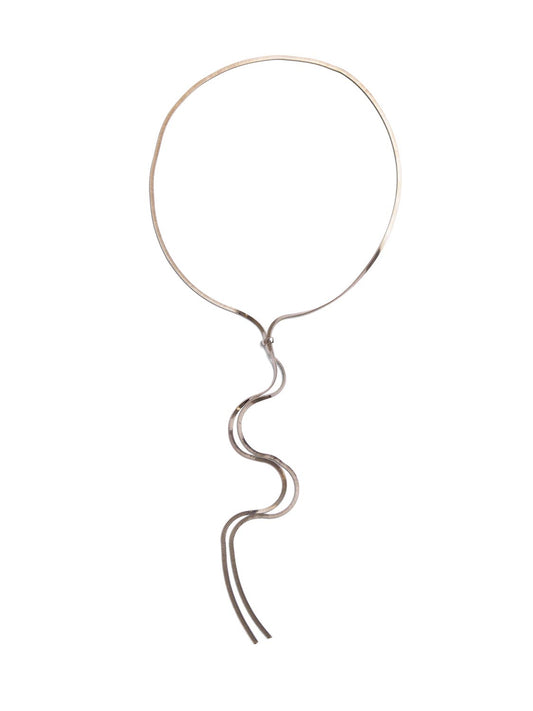 Snake Chain Lariat Necklace