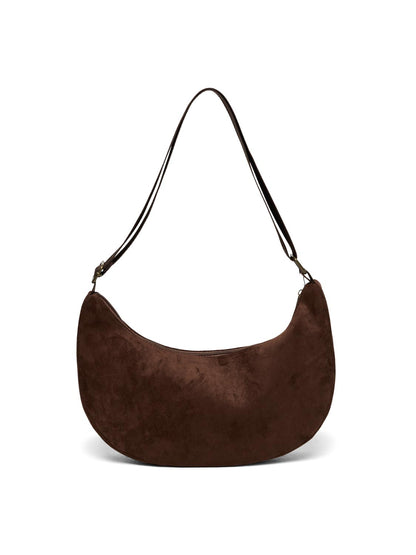 Faux Suede Shoulder Bag