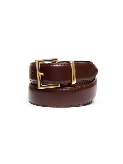 2-Pack Of Gold Buckle Belts