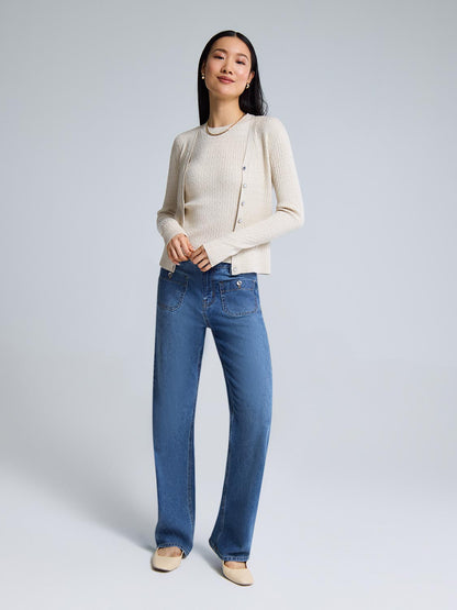 Cable Knit Sleeveless Sweater