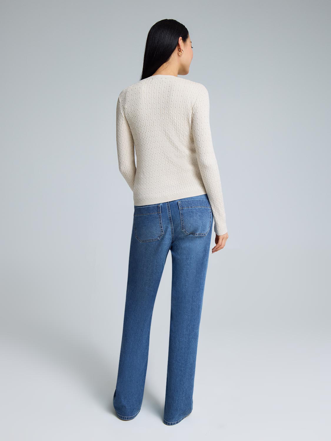 Cable Knit Sleeveless Sweater