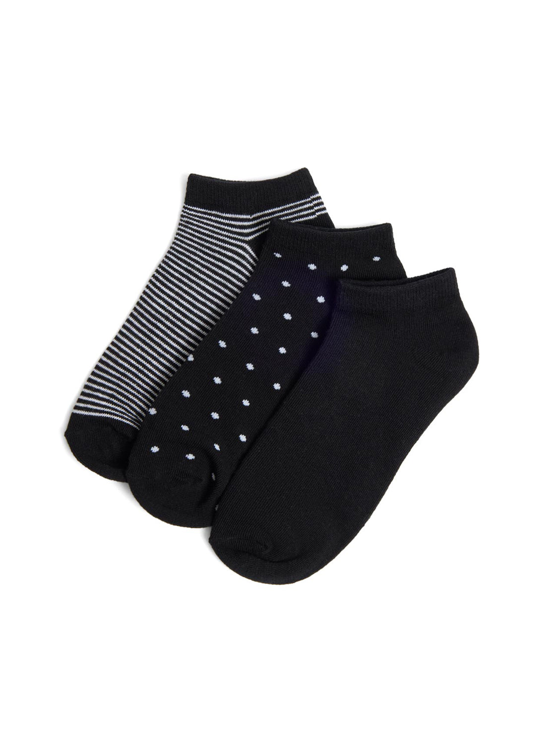 3-Pack Of Mixed Print Socks