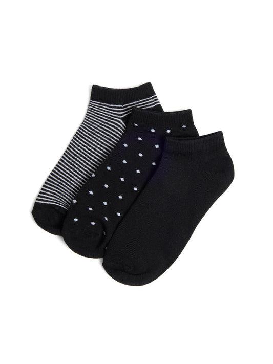 3-Pack Of Mixed Print Socks