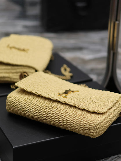 YSL Kate In Raffia - 28.5_20_6cm