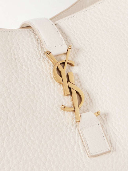 SAINT LAURENT Le 5 _ 7 Bea textured-leather tote