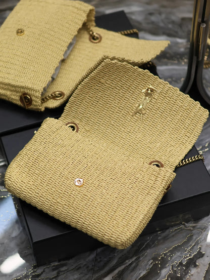 YSL Kate In Raffia - 28.5_20_6cm