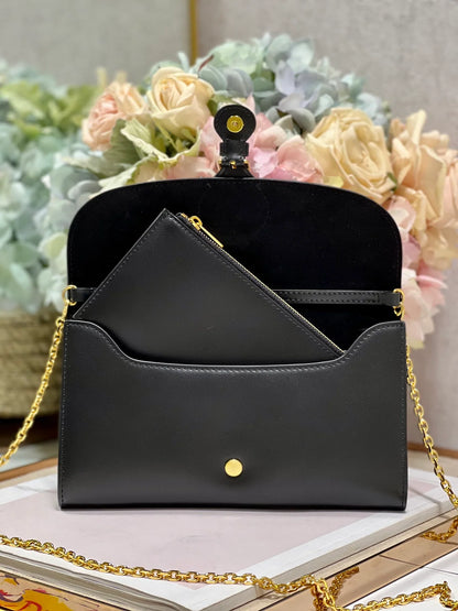 Dior Bobby Wallet on Chain East West Black - 21.5_12_4cm