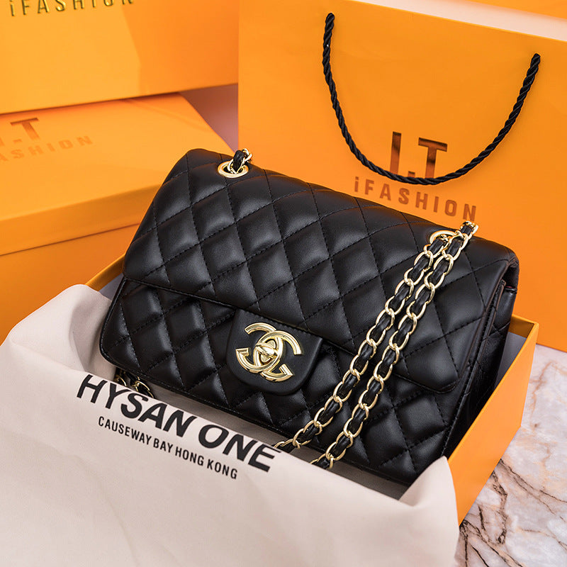 Chanel ___ ______________ ________ in Black Lambskin