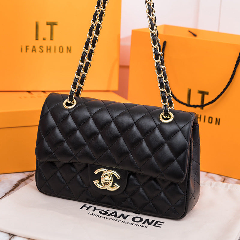 Chanel ___ ______________ ________ in Black Lambskin
