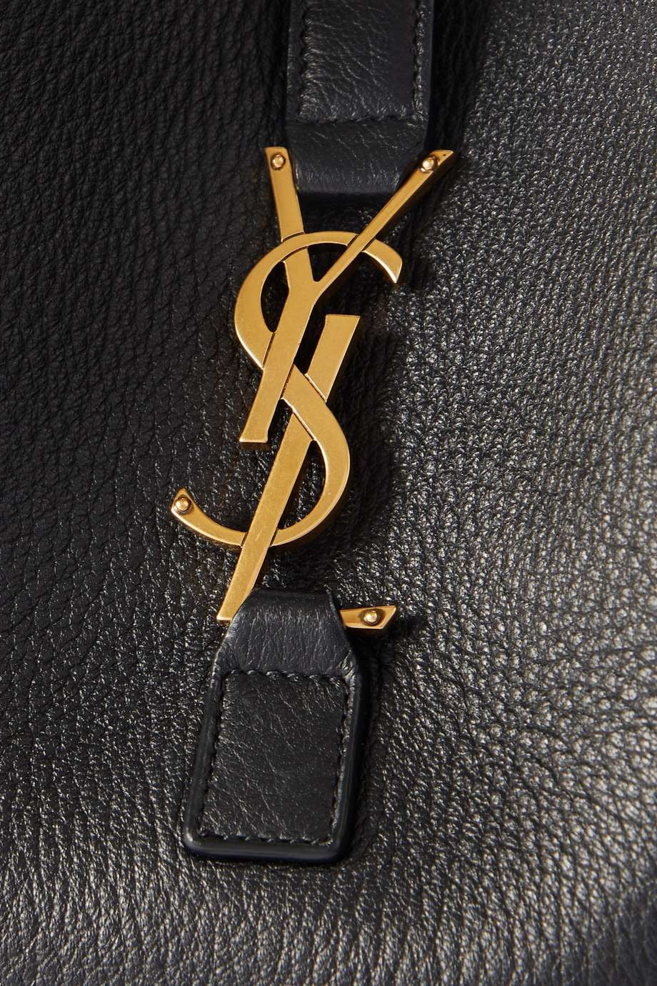 SAINT LAURENT Le 5 _ 7 textured-leather tote