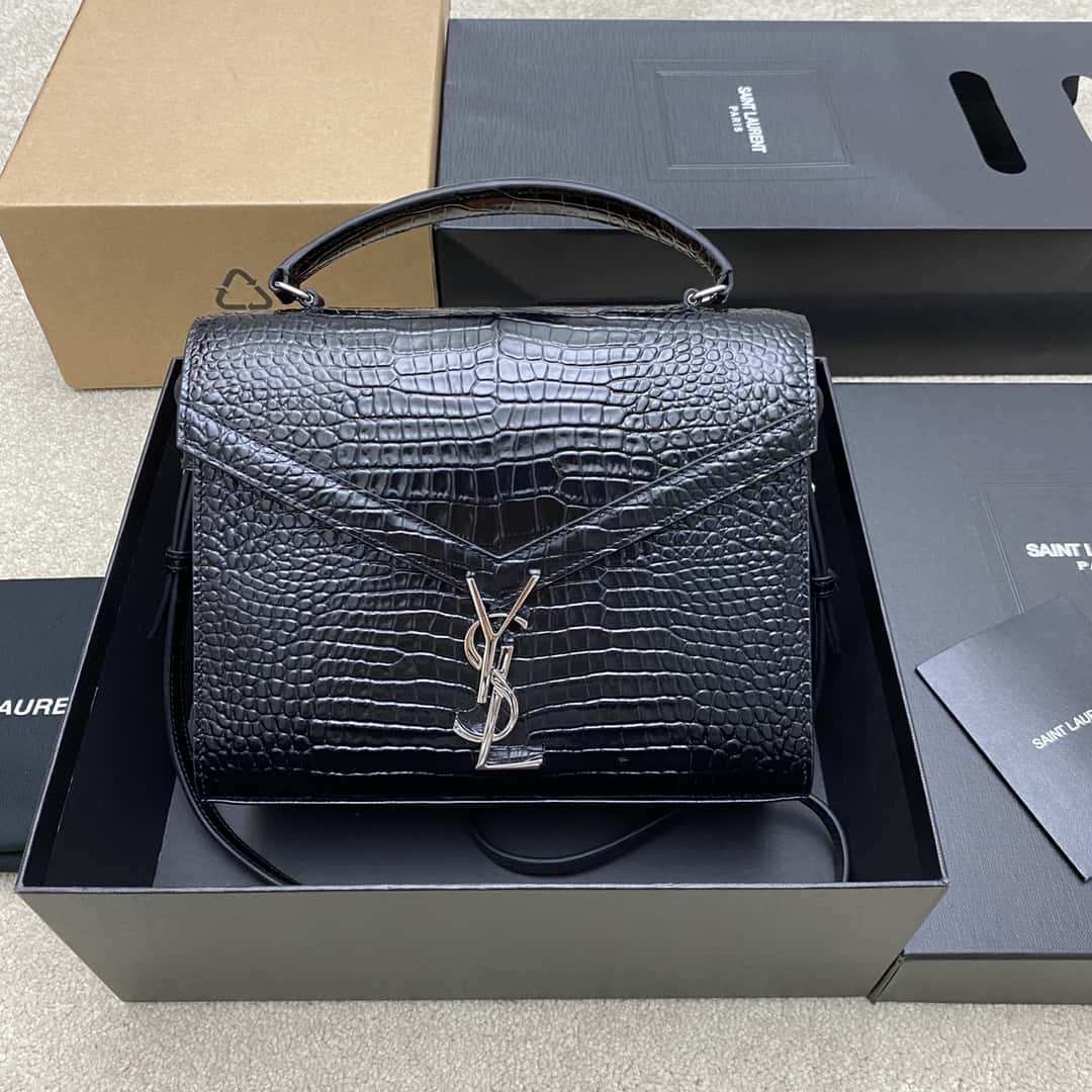 Authentic Saint Laurent CASSANDRA Top Handle Bag 578000  24_20x11cm