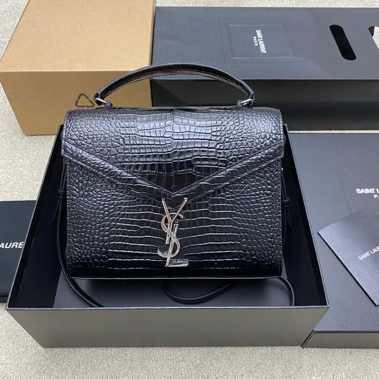 Authentic Saint Laurent CASSANDRA Top Handle Bag 578000  24_20x11cm