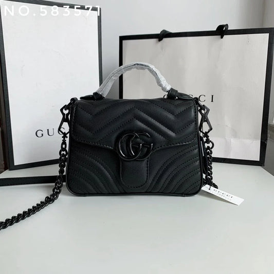 Gucci Marmont Mini Top Handle Bag  8__ X 6__ X 3__