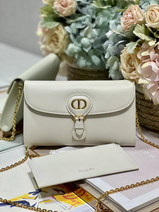 Dior Bobby Wallet on Chain East West White - 21.5_12_4cm