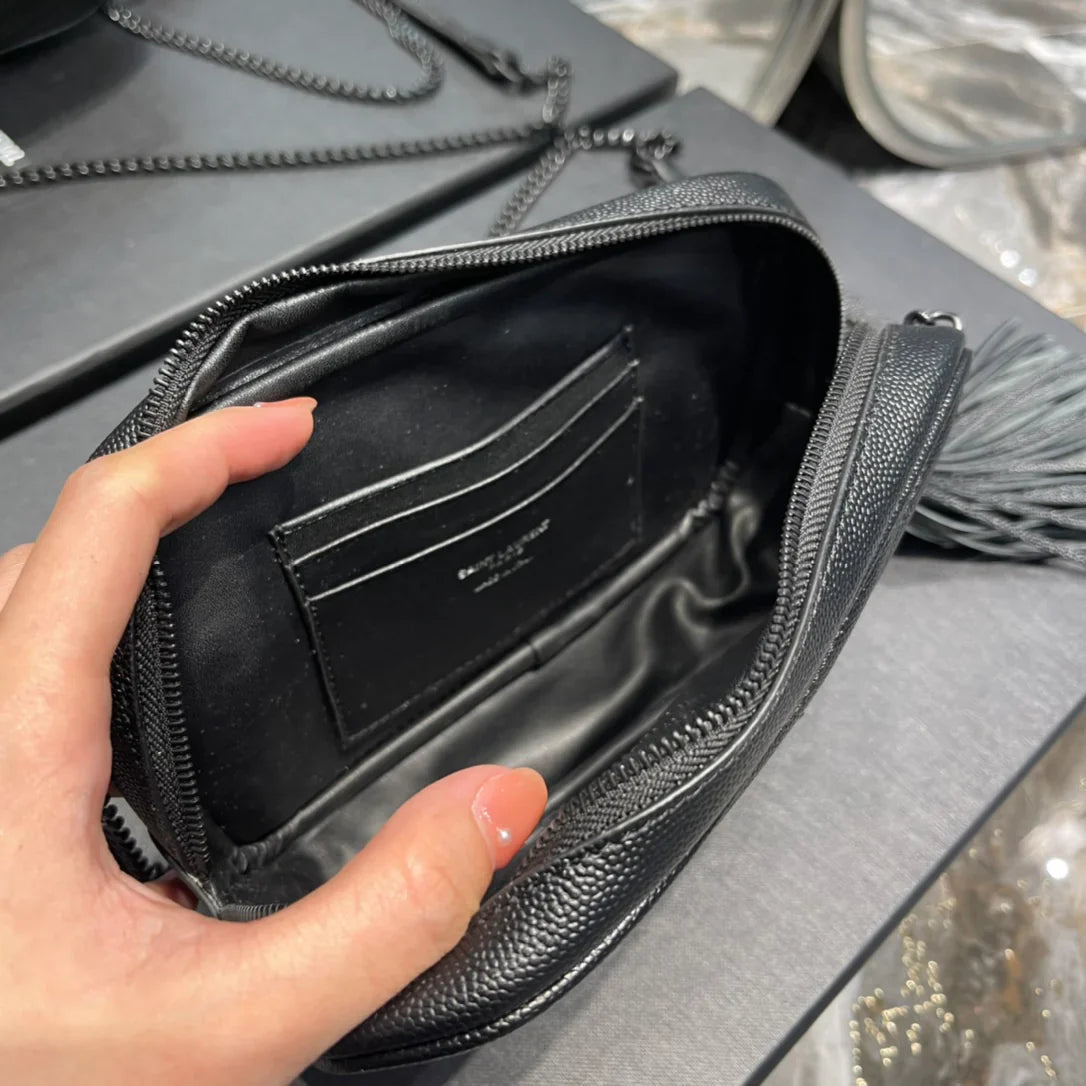 Ysl Loulou Mini Camera Bag 18cm Black