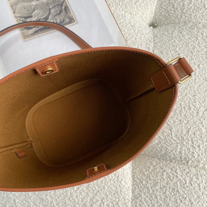 Celine flower white 20 small bucket bag 20_22_13cm